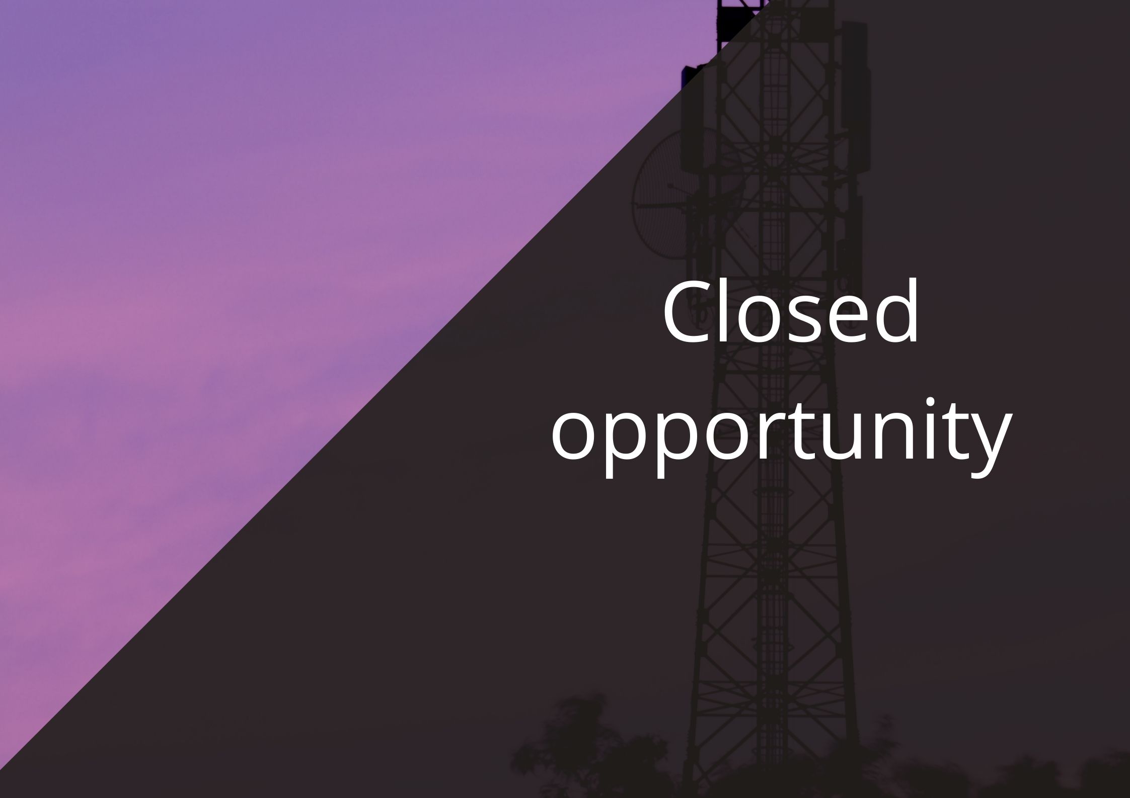 closed opportunity