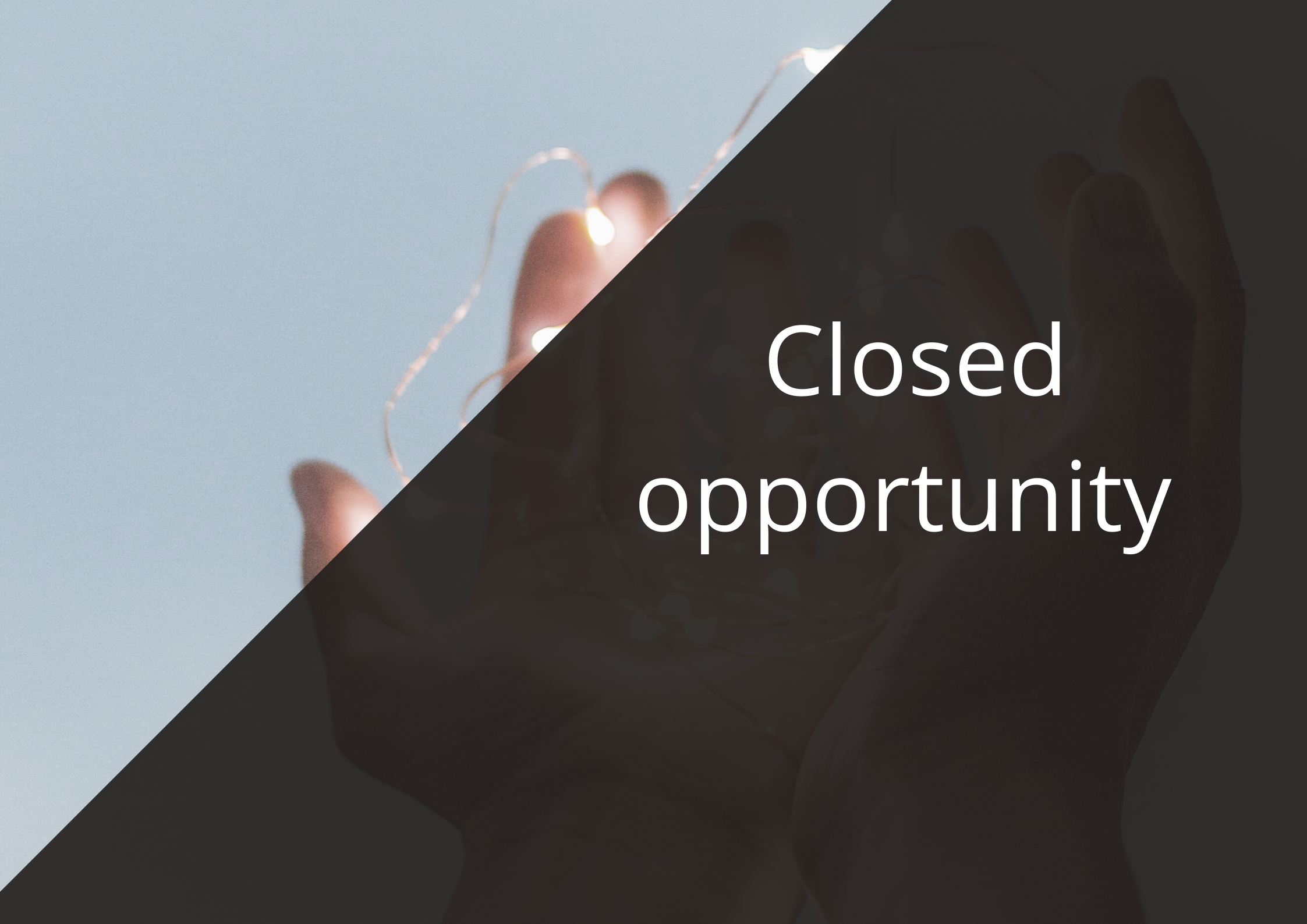 closed opportunity